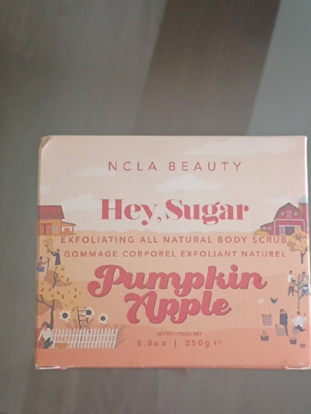 NCLA Beauty Hey, Sugar Pumpkin Apple Exfoliating Body Scrub - Peach